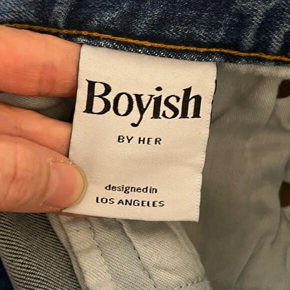 Boyish Bardy Ankle Straight Jeans Mercy Island Vintage Blue 31 - Picture 6 of 10